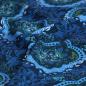Preview: Dekostoff Canvas Mandala blau